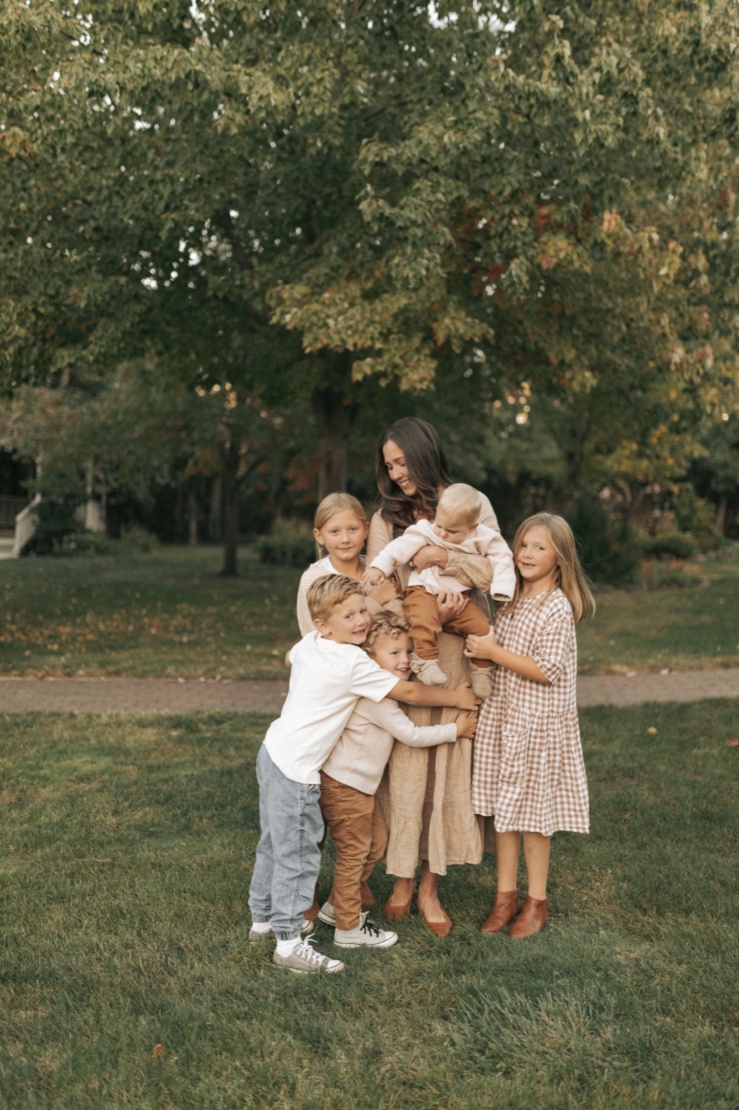 Abbie with her five children